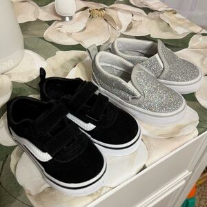 Size 5 VANS baby girl sneakers
